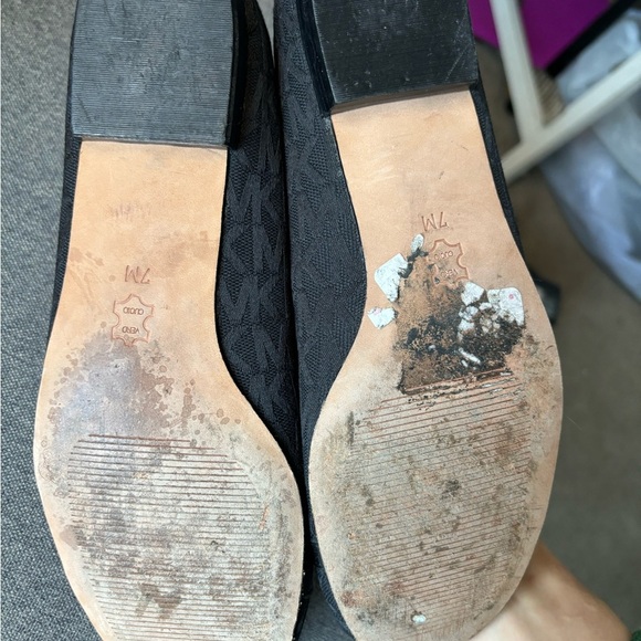 MICHAEL MICHAEL KORS Women's Black Leather Loafers Flats Size 6 M EUC - Picture 10 of 14